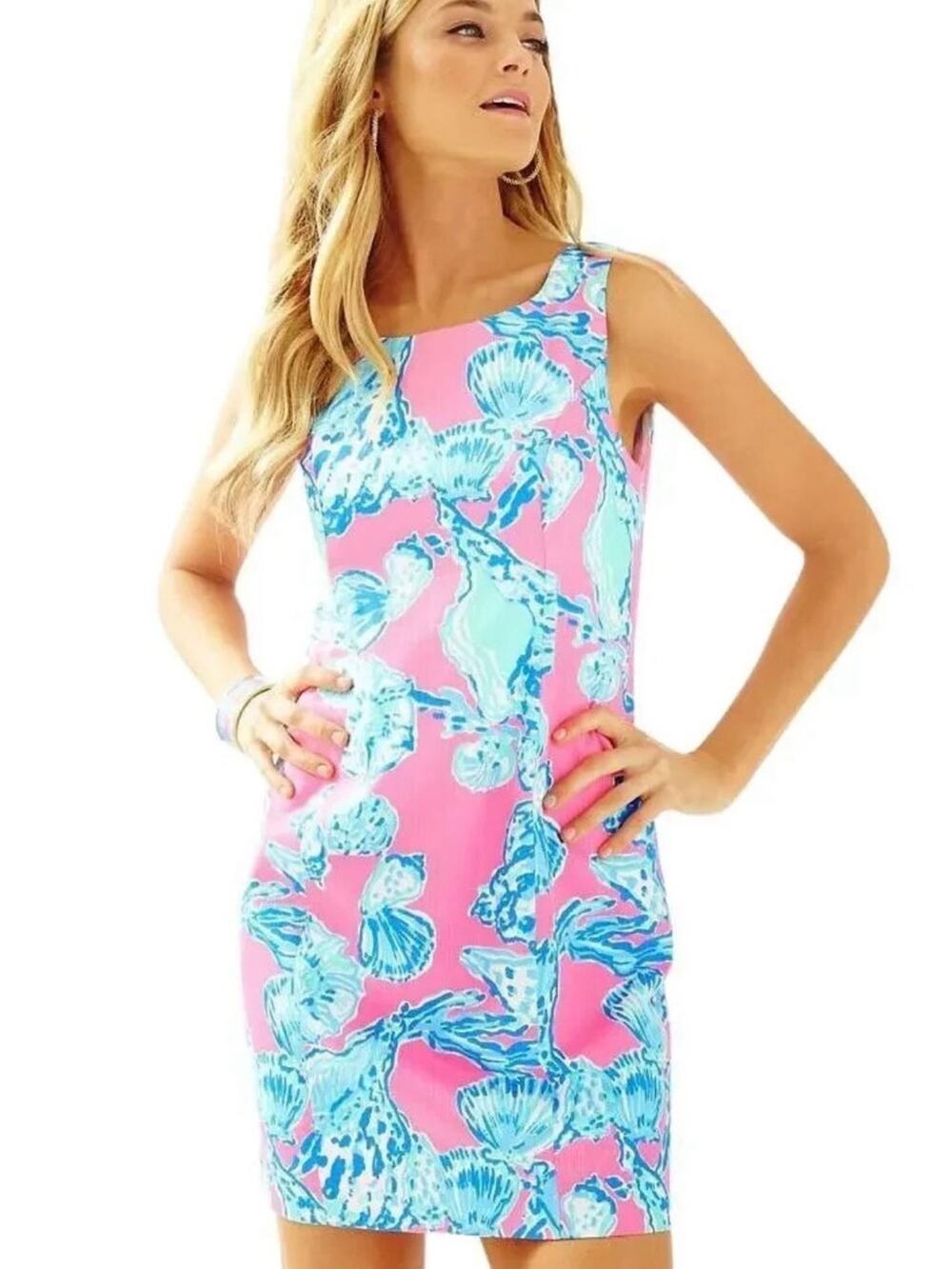 Lilly Pulitzer Cathy Shift Dress in Pink Pout Barefoot Princess Size 2